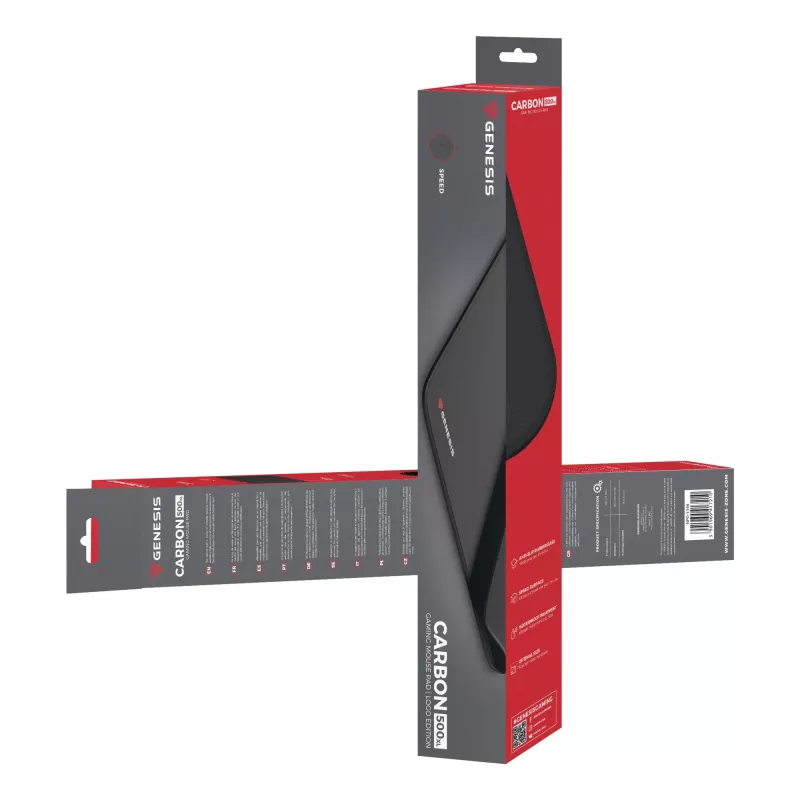 Alfombrilla gaming GENESIS Carbon 500 XL Logo negra