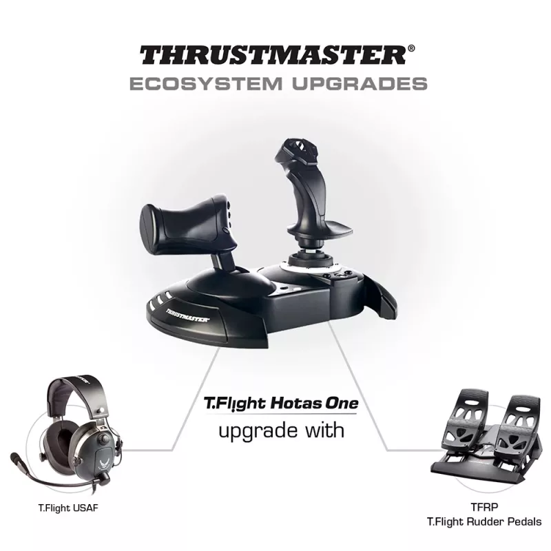 Mando de vuelo Thrustmaster T.Flight Hotas One, negro
