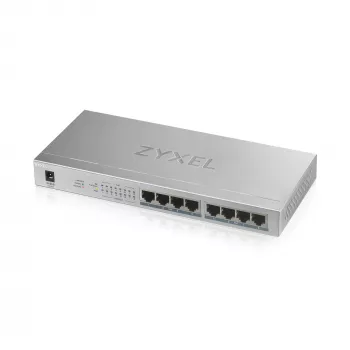 Zyxel GS1008HP Gigabit Ethernet no gestionado (10/100/1000) Power over Ethernet (PoE) gris