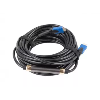 Cable HDMI LANBERG CA-HDMI-20CU-0150-BK — 15 m, HDMI 2.0, Type-A, 18 Gbit/s, 4K@60Hz, ARC, Ethernet