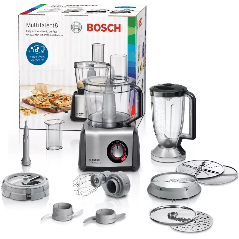 Bosch MC812M865 robot de cocina 1250 W 3,9 L negro, acero inoxidable