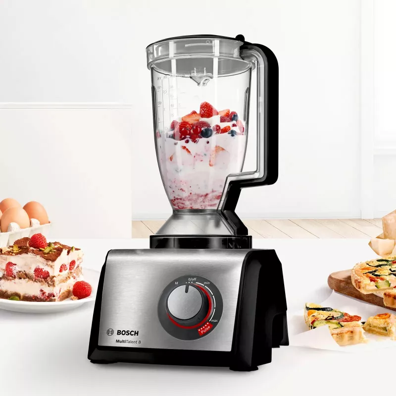 Bosch MC812M865 robot de cocina 1250 W 3,9 L negro, acero inoxidable