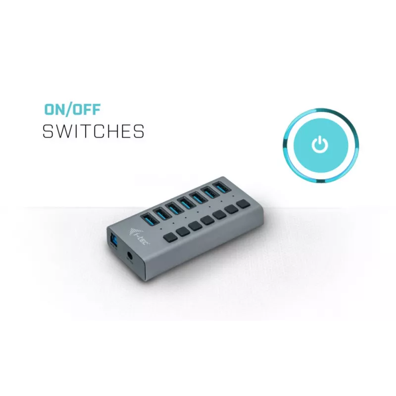 i-tec USB 3.0 Charging HUB 7 puertos + adaptador de corriente 36 W