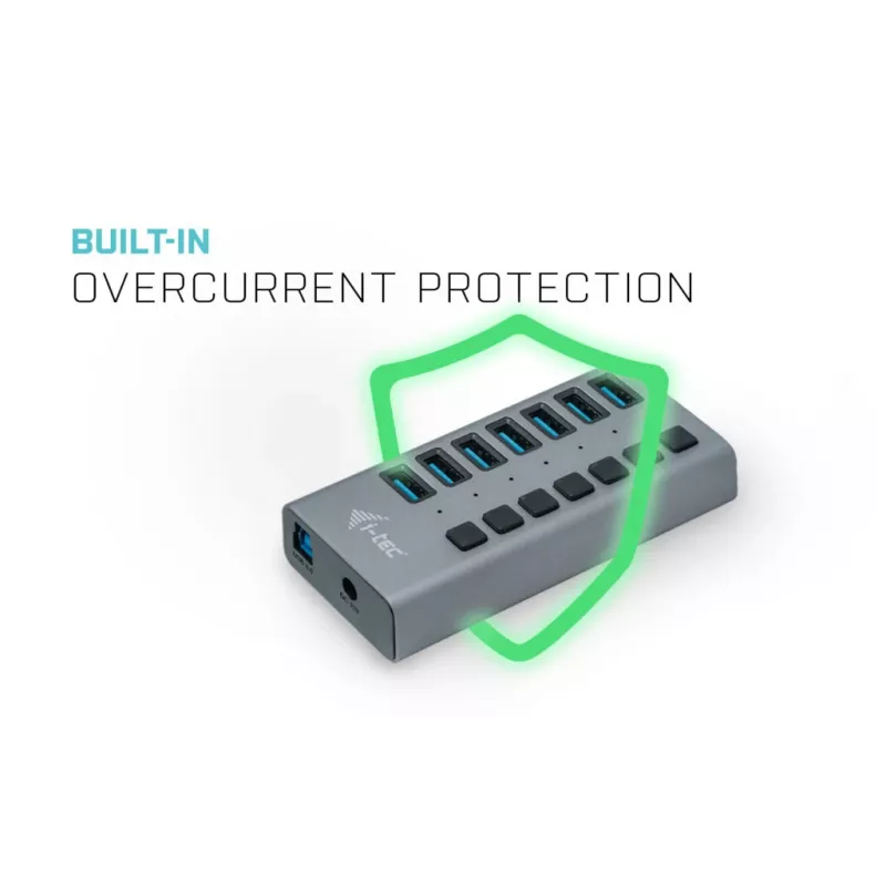 i-tec USB 3.0 Charging HUB 7 puertos + adaptador de corriente 36 W