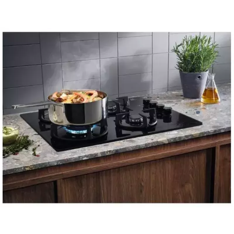 Electrolux EGG6407K placa de gas para empotrar negra 59 cm 4 zonas de cocción