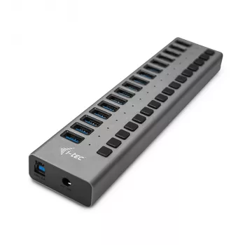 i-tec USB 3.0 hub de carga 16 puertos + fuente de alimentación 90 W