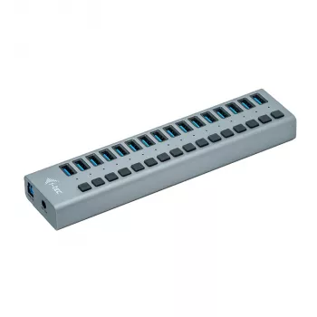 i-tec USB 3.0 hub de carga 16 puertos + fuente de alimentación 90 W