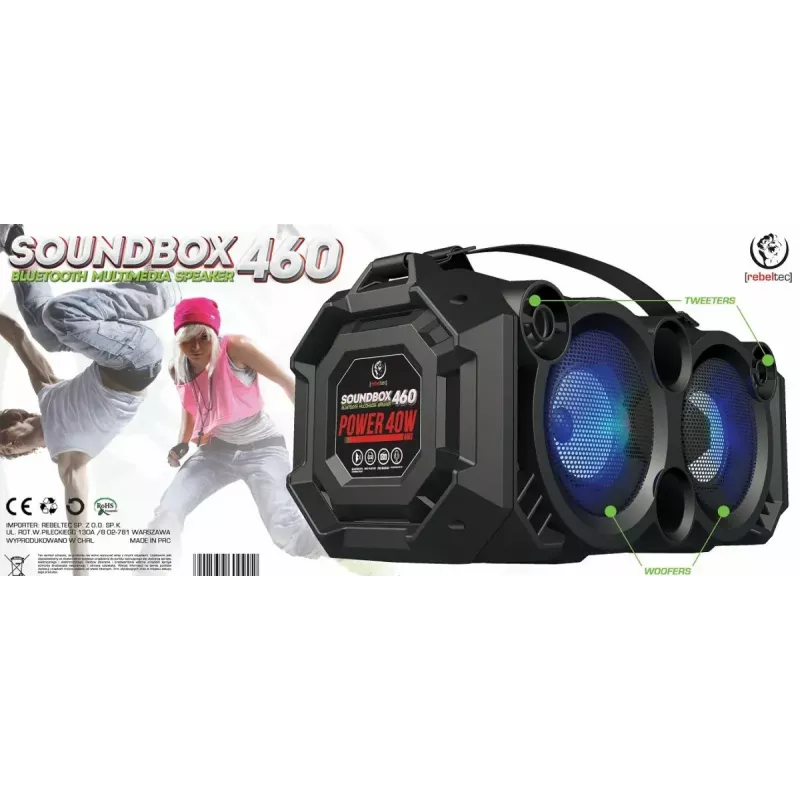Altavoz Bluetooth SoundBox 460, negro