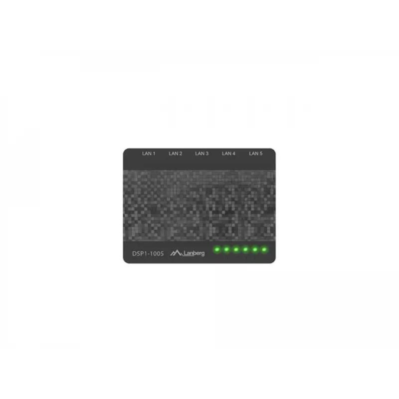 LANBERG switch Dsp1-1005 5x 1gb/s no gestionado Gigabit Ethernet de sobremesa 5v