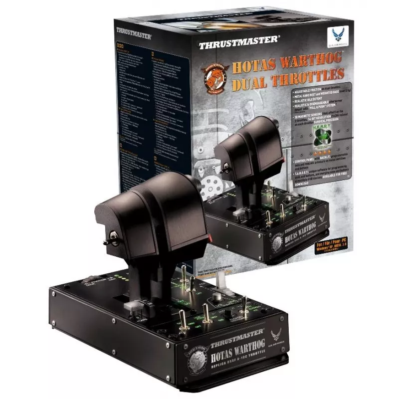 Thrustmaster HOTAS Warthog Dual Throttles negro USB Flight Sim PC