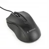 Ratón óptico ambidiestro con cable Gembird MUS-3B-01 — USB Type-A, 1000 DPI, 3 botones, negro