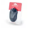Ratón óptico ambidiestro con cable Gembird MUS-3B-01 — USB Type-A, 1000 DPI, 3 botones, negro