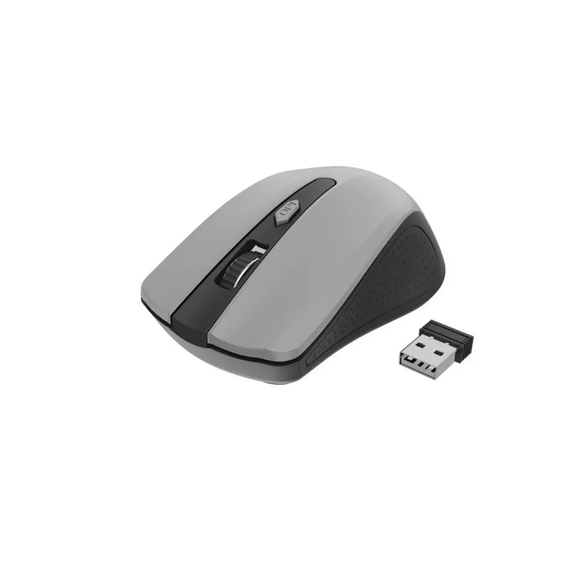 GEMBIRD ratón óptico inalámbrico MUSW-4B-04-BG – 4 botones negro/spacegrey