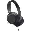 Auriculares JVC Powerful Sound con cable on ear negros, con cable, 10 - 26000 Hz, llamadas/música, 140 g, auriculares, negro