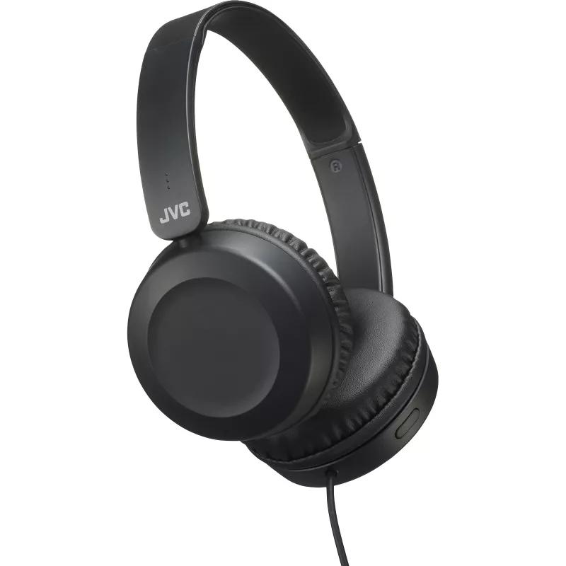 Auriculares JVC Powerful Sound con cable on ear negros, con cable, 10 - 26000 Hz, llamadas/música, 140 g, auriculares, negro