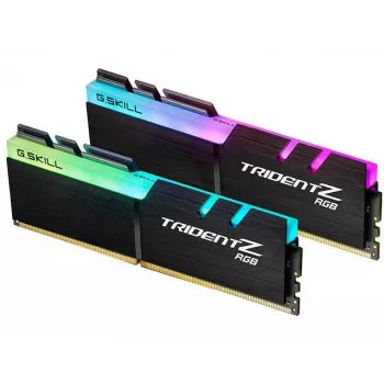 DIMM 16 GB DDR4-3600 (2x 8 GB) kit dual, memoria RAM negra, F4-3600C18D-16GTZRX, Trident Z RGB, INTEL XMP