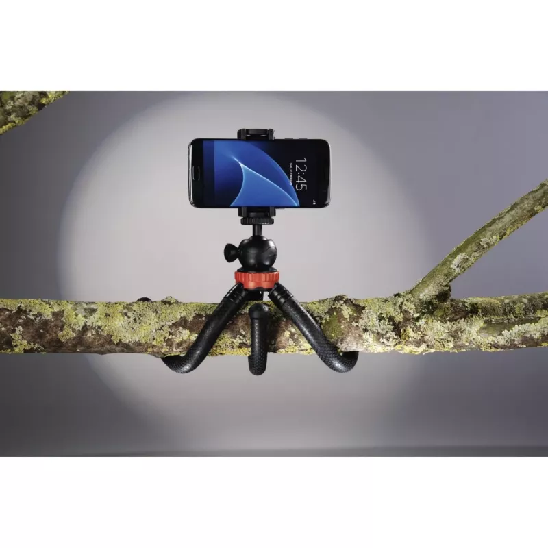 Trípode Hama «FlexPro» para smartphone/action camera 3 patas negro, rojo