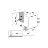 Lavavajillas integrable WHIRLPOOL WIC 3C26 F — 60 cm, 14 cubiertos, 46 dB, clase energética E