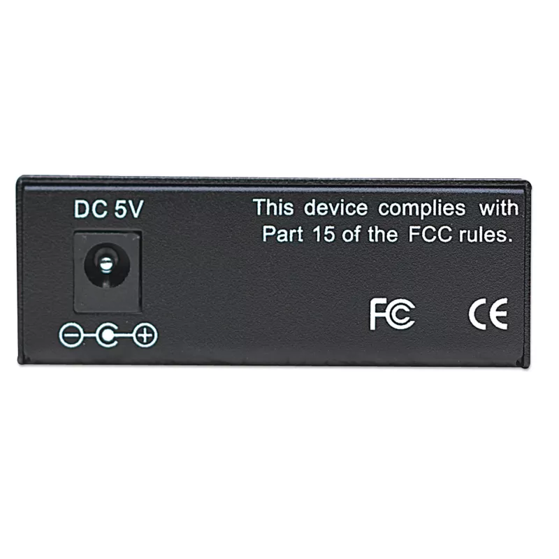 Convertidor de medios Fast Ethernet Intellinet, 10/100Base-Tx a 100Base-Fx (ST) multimodo, 2 km (1,24 millas)