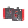 Auriculares con micrófono Genesis Argon 110 con cable diadema gaming negro, rojo