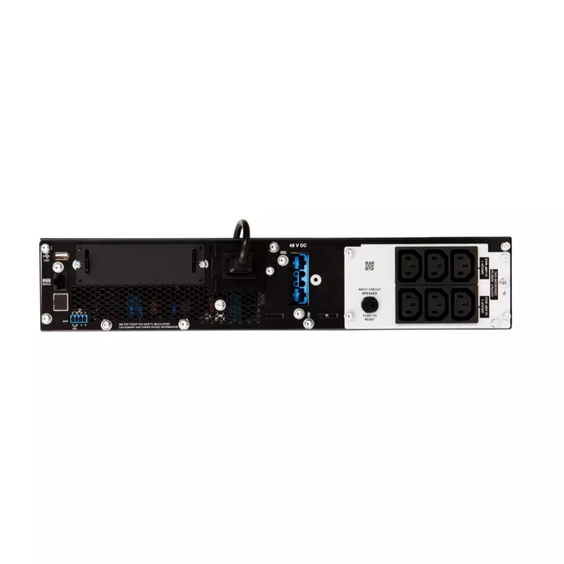 APC Smart-UPS On-Line, 1500VA/1500W, rackmount 2U, 230V, 6 salidas C13 IEC, SmartSlot, autonomía extendida, con kit de raíles
