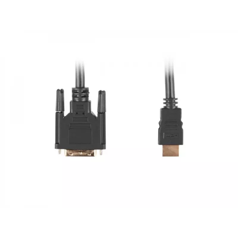 Adaptador de cable de vídeo LANBERG HDMI Type-A (macho) a DVI-D (macho), 1,8 m, negro, resolución máxima 1920 x 1200