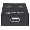 Manhattan 162005 conmutador USB 2.0 automático para compartir, 2 puertos, 480 Mbps