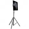 Soporte de suelo trípode Manhattan para TV y monitores, montaje de pie, para pantallas: 37 inch a 65 inch, compatibilidad VESA: cualquiera entre 200x200 y 600x400mm - comprueba las dimensiones de los cuatro orificios de montaje en la parte trasera de la pantalla para asegurarte de que encaja, máx. 35kg, negro, LFD, soporte