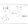 Soporte de suelo trípode Manhattan para TV y monitores, montaje de pie, para pantallas: 37 inch a 65 inch, compatibilidad VESA: cualquiera entre 200x200 y 600x400mm - comprueba las dimensiones de los cuatro orificios de montaje en la parte trasera de la pantalla para asegurarte de que encaja, máx. 35kg, negro, LFD, soporte
