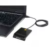 Manhattan 102049 lector de tarjetas inteligentes de contacto, USB-A 2.0, 12 Mbps, cable 1,05 m, negro, carcasa de ABS
