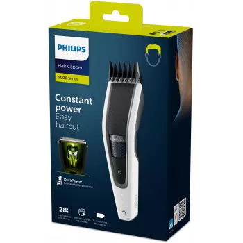 Cortapelos / recortador de barba Philips Serie 5000 HC5610/15, negro, blanco 28 níquel-metal hidruro (NiMH)