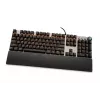 Teclado mecánico gaming con cable IBOX AURORA K-4 — QWERTY, 108 teclas, retroiluminación LED ajustable, resistente al agua, USB, cable 1,6 m