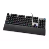 Teclado mecánico gaming con cable IBOX AURORA K-4 — QWERTY, 108 teclas, retroiluminación LED ajustable, resistente al agua, USB, cable 1,6 m