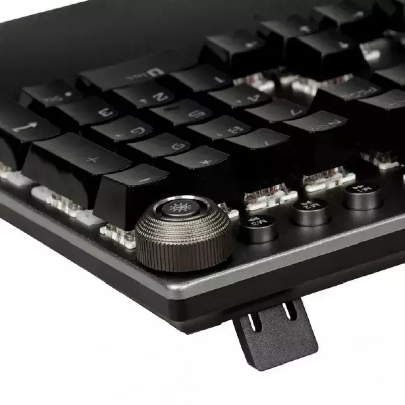 Teclado mecánico gaming con cable IBOX AURORA K-4 — QWERTY, 108 teclas, retroiluminación LED ajustable, resistente al agua, USB, cable 1,6 m
