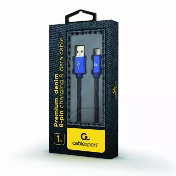 Cable Lightning Cablexpert CC-USB2J-AMLM-1M-BL