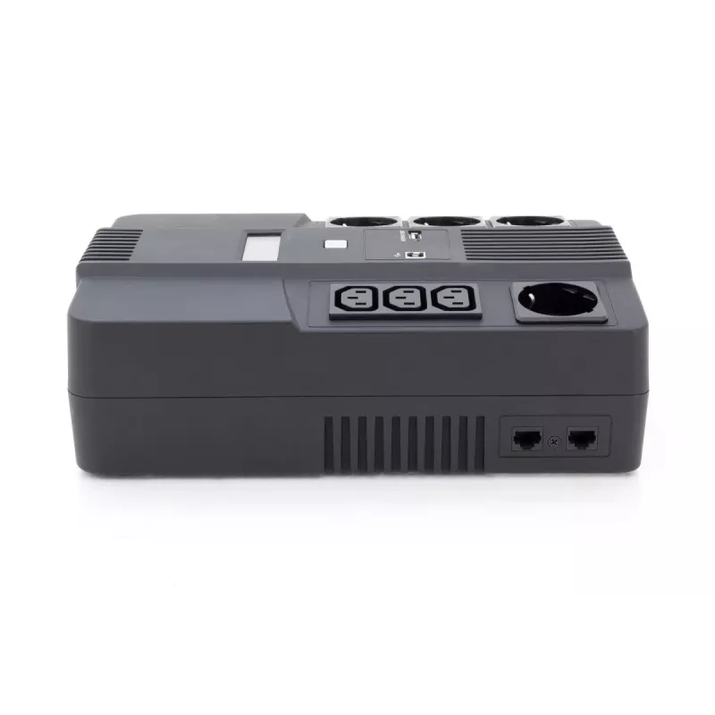 SAI DIGITUS ALLINONE 600VA/360W LED 12V 7AH 4XCEE 7/7 3XIEC C13 USB RJ45