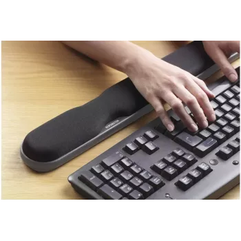 Reposamuñecas Kensington regulable en altura de gel para teclado negro