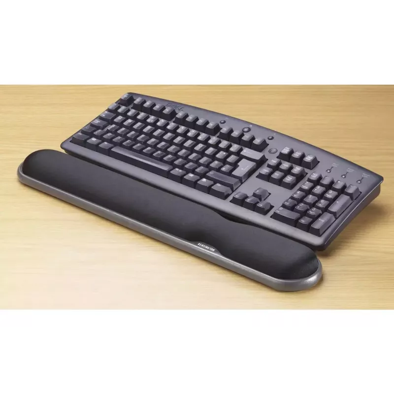 Reposamuñecas Kensington regulable en altura de gel para teclado negro