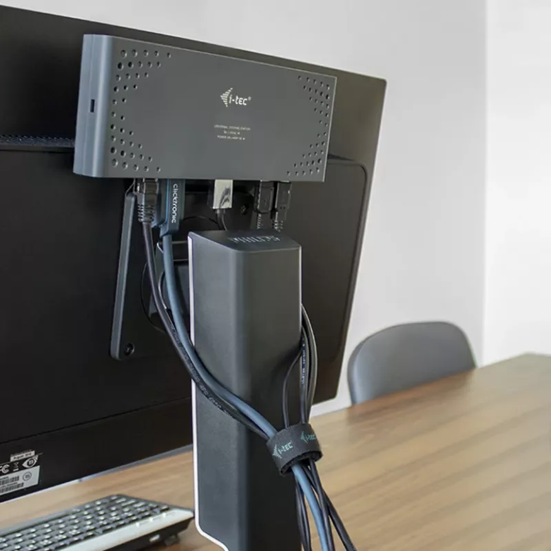 Soporte para estación de acoplamiento i-tec, para monitores con soporte VESA