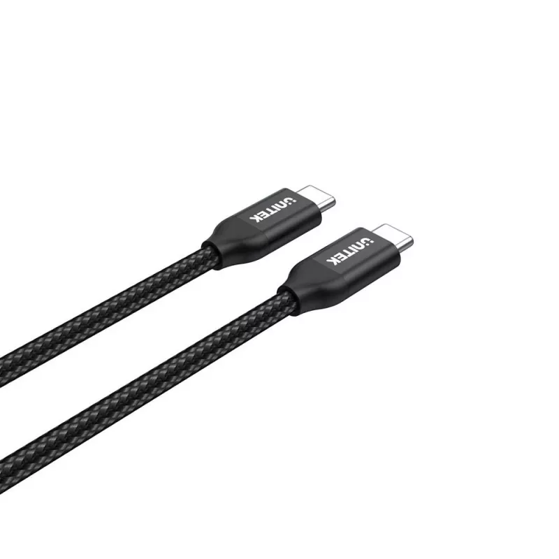Cable USB-C a USB-C Unitek C14059BK – 2 m, 5 A, 20 V, 480 Mbit/s, negro