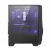 Carcasa gaming MSI MAG FORGE 100M torre MIDI 'Negra, 2 ventiladores RGB PWM de 120mm, 1 ventilador de 120mm, hub RGB 1-6, panel de cristal templado, ATX, mATX, mini-ITX'