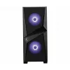 Carcasa gaming MSI MAG FORGE 100M torre MIDI 'Negra, 2 ventiladores RGB PWM de 120mm, 1 ventilador de 120mm, hub RGB 1-6, panel de cristal templado, ATX, mATX, mini-ITX'