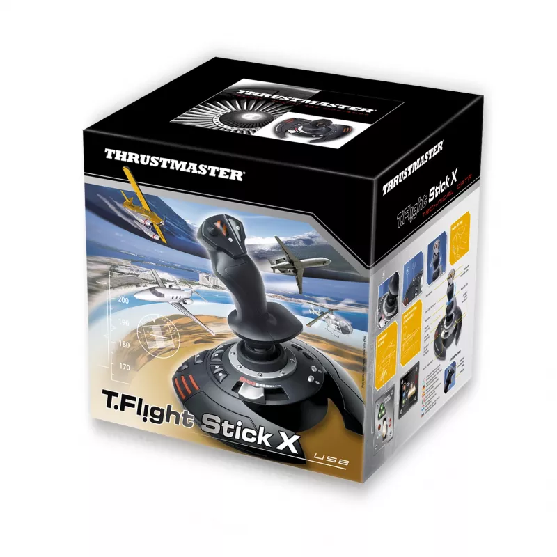Thrustmaster T.Flight Stick X negro, rojo, plateado USB joystick analógico PC, Playstation 3