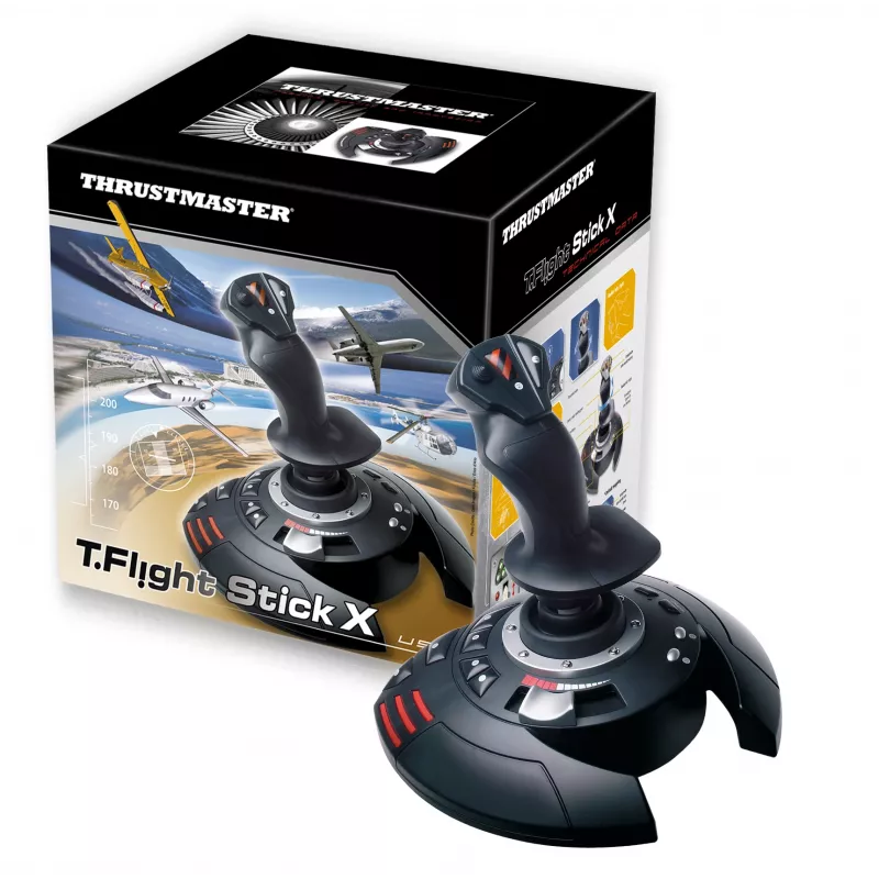 Thrustmaster T.Flight Stick X negro, rojo, plateado USB joystick analógico PC, Playstation 3
