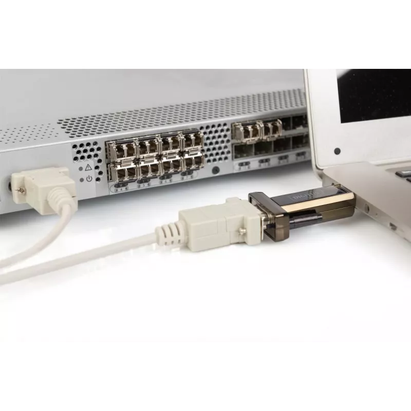 DIGITUS convertidor USB 2.0 a serie, DSUB 9M incl. cable USB A 80cm
