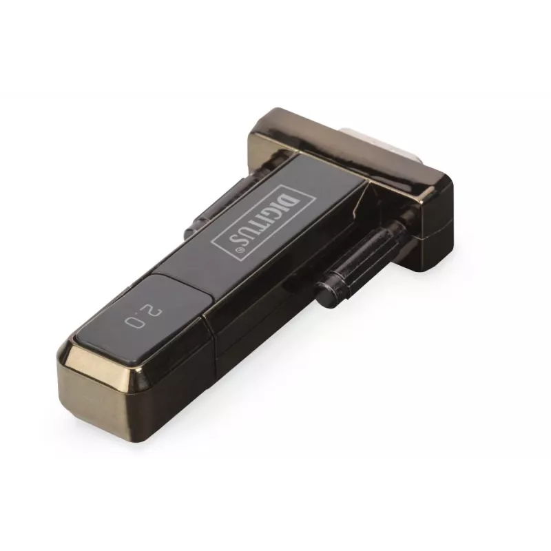 DIGITUS convertidor USB 2.0 a serie, DSUB 9M incl. cable USB A 80cm