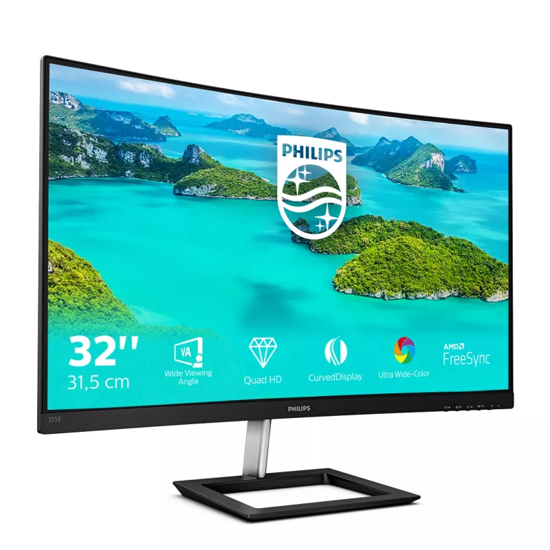Philips E Line 325E1C/00 monitor de ordenador 80 cm (31.5 pulgadas) 2560 x 1440 píxeles Quad HD LCD negro