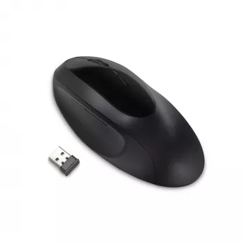 Kensington Pro Fit Ergo ratón inalámbrico – negro, para diestros, RF inalámbrico + Bluetooth, 1600 DPI, negro