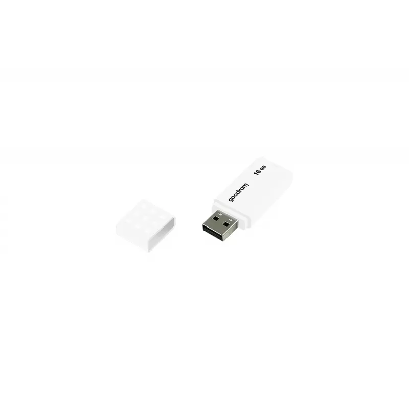 Memoria USB GOODRAM UME2 16 GB USB Type-A 2.0, blanco, 20 MB/s lectura, 5 MB/s escritura