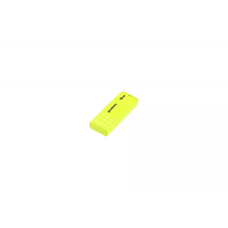 Memoria USB GOODRAM UME2 16 GB, USB 2.0 Type-A, amarillo, 51 × 21 mm